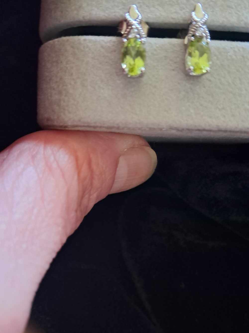 Peridot Green Oval Earrings - Women Jewelry